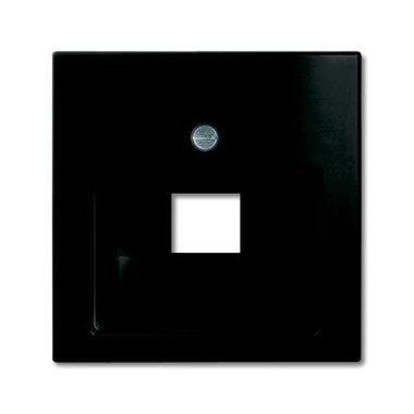 2CKA001753A0207 Плата центральная (накладка) для 1-постовой телекоммуникационной розетки 0218/11, 0220, 0221, с полем для надписи, серия Basic 55, цвет château-black