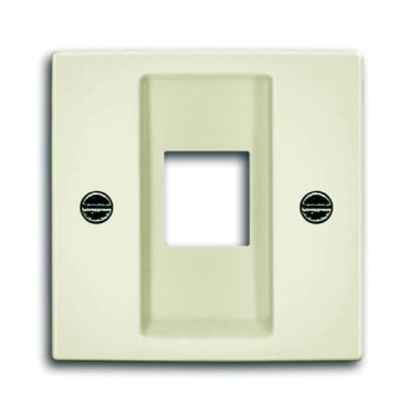 2CKA001753A0211 Плата центральная (накладка) для телекоммуникационных разъемов 0210, 0211 и 0219, без лапок, серия Basic 55, цвет слоновая кость