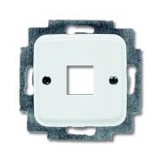 2CKA001753A3833 Плата центральная (накладка) для телекоммуникационных разъемов 0210, 0211 и 0219, без лапок, серия Reflex SI, цвет альпийский белый