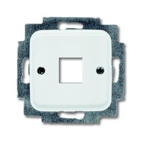 2CKA001753A3833 Плата центральная (накладка) для телекоммуникационных разъемов 0210, 0211 и 0219, без лапок, серия Reflex SI, цвет альпийский белый