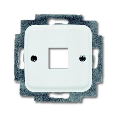 2CKA001753A3833 Плата центральная (накладка) для телекоммуникационных разъемов 0210, 0211 и 0219, без лапок, серия Reflex SI, цвет альпийский белый