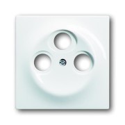 2CKA001753A4773 Накладка (центральная плата) для TV-R-SAT розетки, серия impuls, цвет альпийский белый