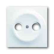 2CKA001753A4963 Накладка (центральная плата) для TV-R розетки, серия impuls, цвет альпийский белый