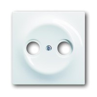 2CKA001753A4963 Накладка (центральная плата) для TV-R розетки, серия impuls, цвет альпийский белый