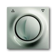 2CKA001753A5341 Плата центральная с поворотной ручкой, с маркировкой, для механизма выключателя жалюзи 2712/2713 U и 2722/2723 U, серия impuls, цвет шампань-металлик