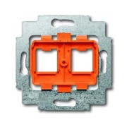 2CKA001753A8056 Суппорт для 2-х разъёмов LexCom150 и LexCom250 с оранжевым цоколем, без монтажных лапок