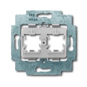 2CKA001753A8057 Суппорт для 2-х разъёмов Panduit TX6 10 Gig Shielded Jack Module,   с серым цоколем, без монтажных лапок
