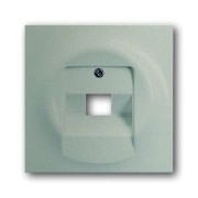 2CKA001753A8998 Плата центральная (накладка) для 1-постовой телекоммуникационной розетки 0213, 0218/11, 0220, 0221 с полем для надписи, серия impuls, цвет шампань-металлик