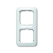 2CKA001754A2163 Рамка 2-постовая, вертикальная, с полем для надписи, серия Reflex SI, цвет альпийский белый