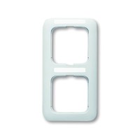 2CKA001754A2163 Рамка 2-постовая, вертикальная, с полем для надписи, серия Reflex SI, цвет альпийский белый
