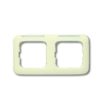 2CKA001754A2213 Рамка 2-постовая, горизонтальная, с полем для надписи, серия Busch-Duro 2000 SI, цвет слоновая кость