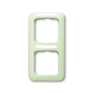2CKA001754A2239 Рамка 2-постовая, вертикальная, с полем для надписи, серия Busch-Duro 2000 SI, цвет слоновая кость
