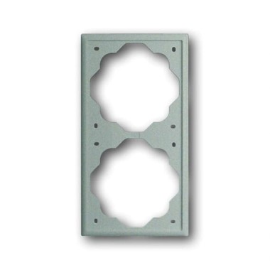 2CKA001754A2528 Рамка 2-постовая, серия impuls, цвет шампань-металлик