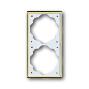 2CKA001754A3542 Рамка 2-постовая, серия impuls, цвет золото