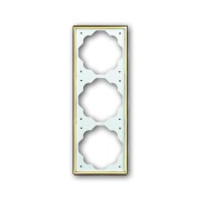 2CKA001754A3591 Рамка 3-постовая, серия impuls, цвет золото