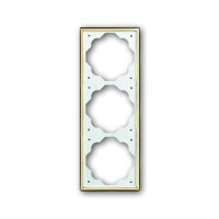 2CKA001754A3591 Рамка 3-постовая, серия impuls, цвет золото