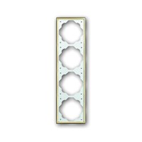 2CKA001754A3641 Рамка 4-постовая, серия impuls, цвет золото