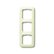 2CKA001754A3708 Рамка 3-постовая, вертикальная, с полем для надписи, серия Busch-Duro 2000 SI, цвет слоновая кость