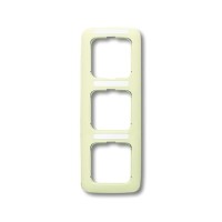 2CKA001754A3708 Рамка 3-постовая, вертикальная, с полем для надписи, серия Busch-Duro 2000 SI, цвет слоновая кость