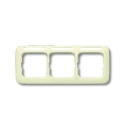 2CKA001754A3716 Рамка 3-постовая, горизонтальная, с полем для надписи, серия Busch-Duro 2000 SI, цвет слоновая кость