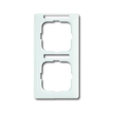 2CKA001754A4059 Рамка 2-постовая, вертикальная, с полем для надписи, серия Reflex SI linear, цвет альпийский белый