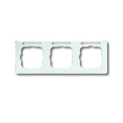 2CKA001754A4062 Рамка 3-постовая, горизонтальная, с полем для надписи, серия Reflex SI linear, цвет альпийский белый