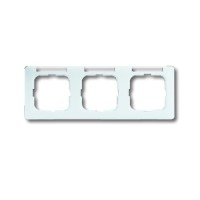 2CKA001754A4062 Рамка 3-постовая, горизонтальная, с полем для надписи, серия Reflex SI linear, цвет альпийский белый