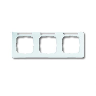 2CKA001754A4062 Рамка 3-постовая, горизонтальная, с полем для надписи, серия Reflex SI linear, цвет альпийский белый