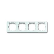 2CKA001754A4064 Рамка 4-постовая, горизонтальная, с полем для надписи, серия Reflex SI linear, цвет альпийский белый
