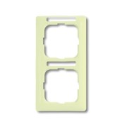 2CKA001754A4094 Рамка 2-постовая, вертикальная, с полем для надписи, серия Busch-Duro 2000 SI linear, цвет слоновая кость