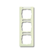 2CKA001754A4096 Рамка 3-постовая, вертикальная, с полем для надписи, серия Busch-Duro 2000 SI linear, цвет слоновая кость
