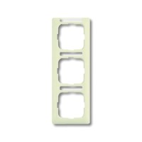 2CKA001754A4096 Рамка 3-постовая, вертикальная, с полем для надписи, серия Busch-Duro 2000 SI linear, цвет слоновая кость