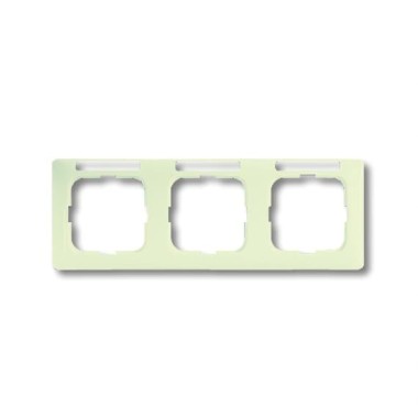 2CKA001754A4097 Рамка 3-постовая, горизонтальная, с полем для надписи, серия Busch-Duro 2000 SI linear, цвет слоновая кость