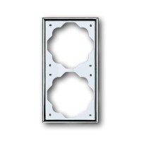 2CKA001754A4134 Рамка 2-постовая, серия impuls, цвет хром