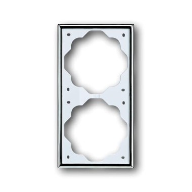 2CKA001754A4134 Рамка 2-постовая, серия impuls, цвет хром