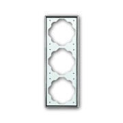 2CKA001754A4135 Рамка 3-постовая, серия impuls, цвет хром