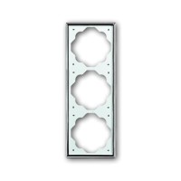 2CKA001754A4135 Рамка 3-постовая, серия impuls, цвет хром
