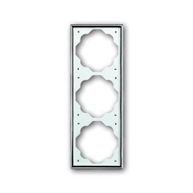 2CKA001754A4135 Рамка 3-постовая, серия impuls, цвет хром