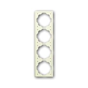 2CKA001754A4315 Рамка 4-постовая, серия impuls, цвет слоновая кость
