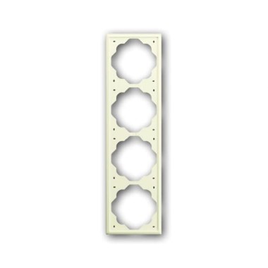 2CKA001754A4315 Рамка 4-постовая, серия impuls, цвет слоновая кость