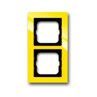 2CKA001754A4335 Рамка 2-постовая, серия axcent, цвет жёлтый