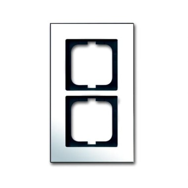 2CKA001754A4361 Рамка 2-постовая, серия Carat, глянцевый хром