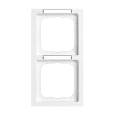 2CKA001754A4365 Рамка 2-постовая, с полем для надписи и шильдиком, вертикальная, серия Future Linear, цвет альпийский белый
