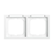 2CKA001754A4368 Рамка 2-постовая, с полем для надписи и шильдиком, горизонтальная, серия Future Linear, цвет альпийский белый