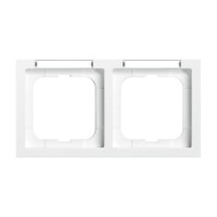 2CKA001754A4368 Рамка 2-постовая, с полем для надписи и шильдиком, горизонтальная, серия Future Linear, цвет альпийский белый