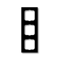 2CKA001754A4421 Рамка 3-постовая, серия Future Linear, цвет чёрный бархат