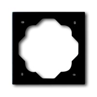 2CKA001754A4424 Рамка 1-постовая, серия impuls, цвет чёрный бархат