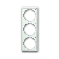 2CKA001754A4433 Рамка 3-постовая, серия impuls, цвет белый бархат