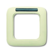 2CKA001754A4516 Рамка 1-постовая, с полем для надписи, серия Busch-Duro 2000 SI, цвет слоновая кость