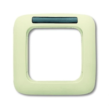 2CKA001754A4516 Рамка 1-постовая, с полем для надписи, серия Busch-Duro 2000 SI, цвет слоновая кость